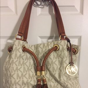 Michael Kors Signature Drawstring Bag